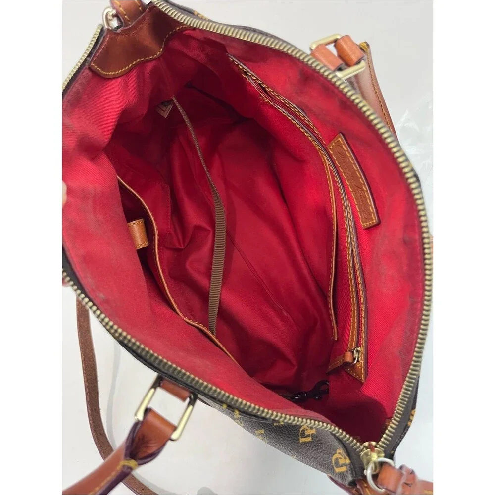 Dooney & Bourke Gretta Signature Satchel Brown Monogram